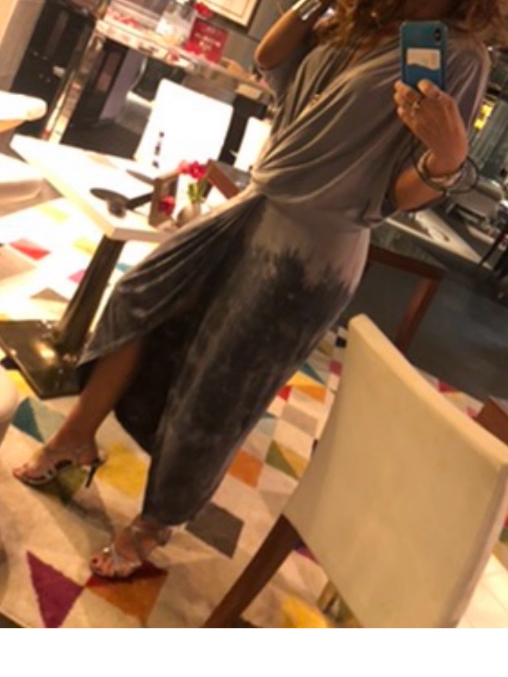 Gray Draped dress - Picture 9 of 9